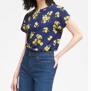 Banana Republic lemon print top